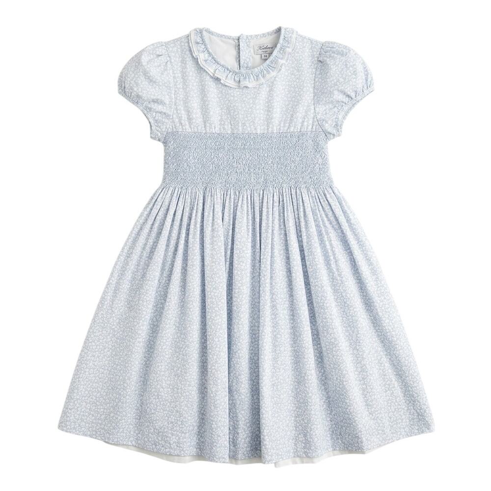 Kidiwi France Smocked Dress Girls Size 8